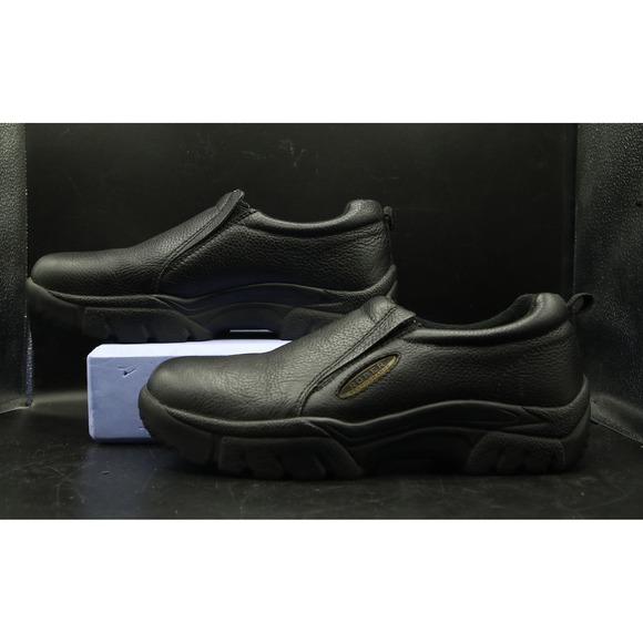 Roper Performance Men's Slip On Shoes, Smooth Black Tumbled Leather, US Size 11W - Picture 3 of 11